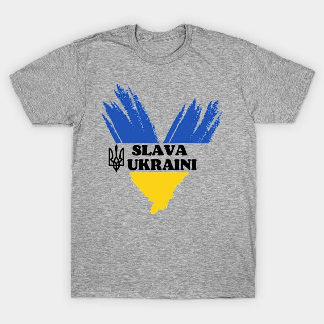 SLAVA UKRAINI T-Shirt by julia_printshop